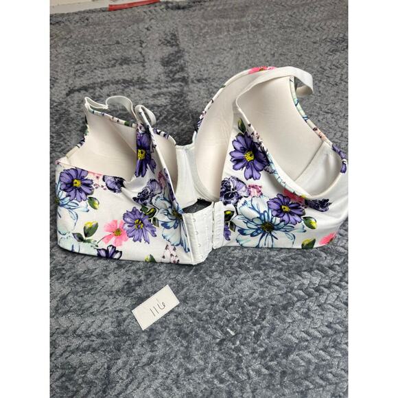 Cacique Lightly Lined Full Coverage Bra 42DD Back Smoothing Underwire EUC Summer - Picture 3 of 8